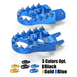 CNC Wide Foot Pegs Fat Footrest Pedal For Suzuki DRZ 400S/400SM 2000-2024 - Picture 1 of 11