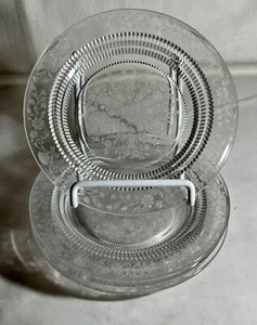 4 platos de pan Duncan & Miller Crystal First Love de 6" - Imagen 1 de 1