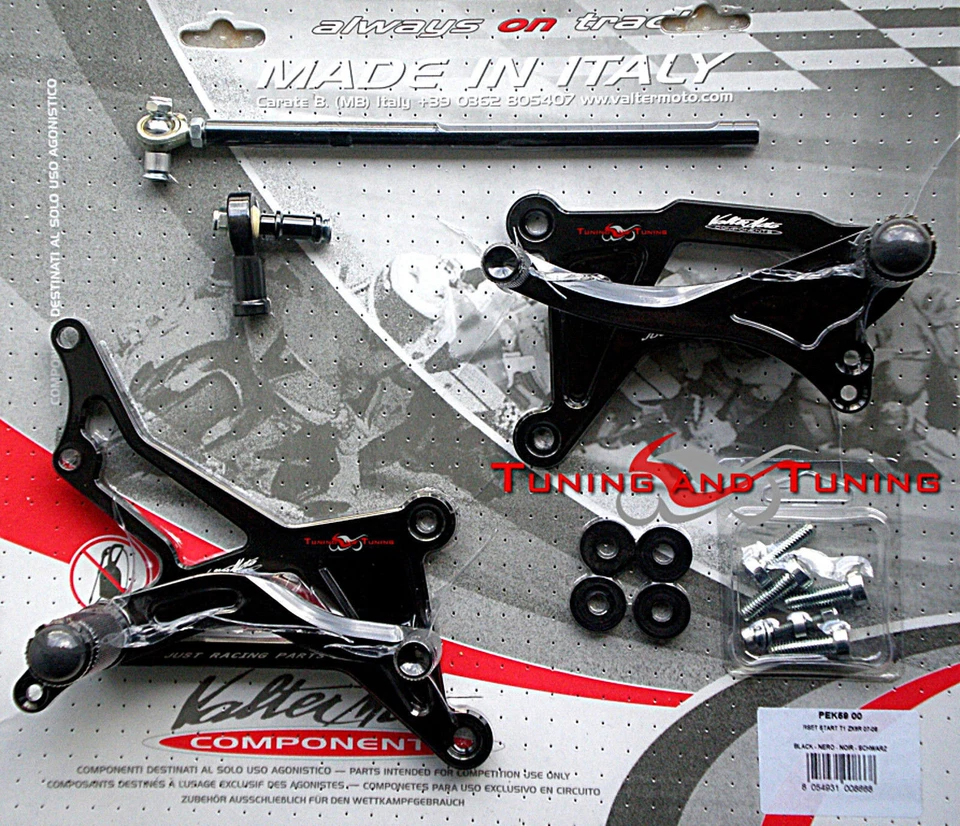 COMMANDES RECULEES VALTERMOTO TYPE 1  POUR KAWASAKI ZX-6R 600 2007 2008 (PEK59) - Photo 1/1