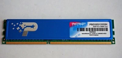Patriot 2GB RAM DDR3 10666 PC3 PSD32G13332H Desktop Memory - Image 1 of 3