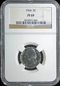 1964 NGC PF69 PROOF THOMAS JEFFERSON NICKEL 5C (2431587) - Picture 1 of 2
