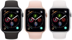 Apple Watch Series 4 44mm A1976 GPS + Cellular LTE Case + Bands - Very Good - Picture 1 of 8