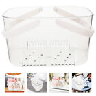 Decorative Plastic Shower Basket with Handles and Drainage-RW