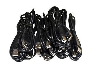 10 x USB 2.0 A to B High Speed Printer Cable 4ft For HP Canon Epson Brother  - Picture 1 of 2