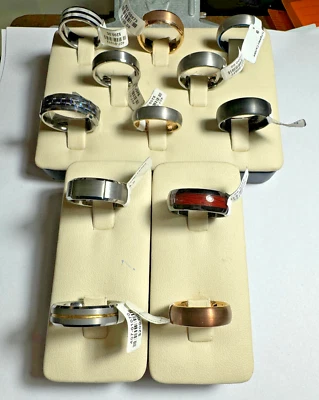 Лот новый с Ярлыками карбид вольфрама и керамические ленты, различные стили и размеры 12 всего - Изображение 1 из 4