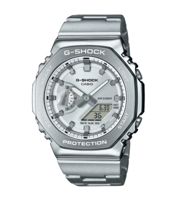 Casio G-SHOCK  GM-2110D-7AER   SILVER Forgiato Acciaio  WR20ATM - 299 eu listino - Immagine 1 di 4