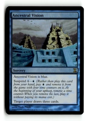 MTG | Ancestral Vision | Time Spiral | Foil | Light Played | English - Image 1 of 3