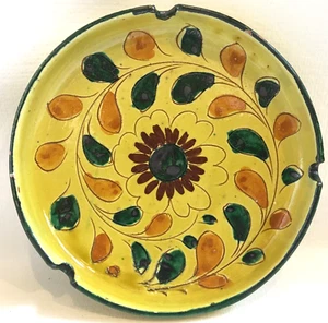 Vintage MCM Bitossi Aldo Londi? Floral Paisley Italian Ceramic Ashtray 7.75" - Picture 1 of 8