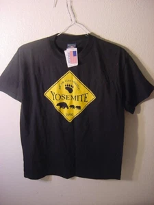 NWT - BEAR CROSSING YOSEMITE - MADE IN USA - 100% COTTON - KIDS 14/16 - Picture 1 of 4