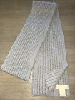 Michael Kors Silver Sparkle Winter Scarf Knit 88 X 7 Cashmere Wool Super Cond!