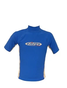 RASH GUARD Mens Surfing Surf Scuba Dive Wetsuit Small Royal Blue White Men's SM - Picture 1 of 2