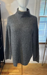 Michael Kors Women Gray Boucle Sweater Turtleneck Sz Large NWT - Picture 1 of 14