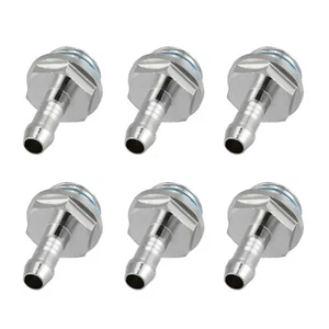 6 Pack Barb Fittings Connector Replacement Parts For PC Water Tank Cooling - Afbeelding 1 van 8