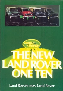 Land Rover One Ten c.1982 Swiss market (French) full colour sales brochure - Picture 1 of 1