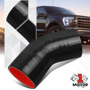 3" 3 capas 45 grados codo silicona manguera intercooler acoplador reductor turbo negro rojo - Imagen 1 de 4