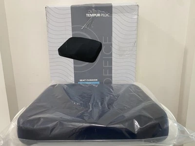 Cojín de asiento de espuma viscoelástica Tempur-Pedic en azul marino mediano, caja/bolsa abierta Foto 1 de 4
