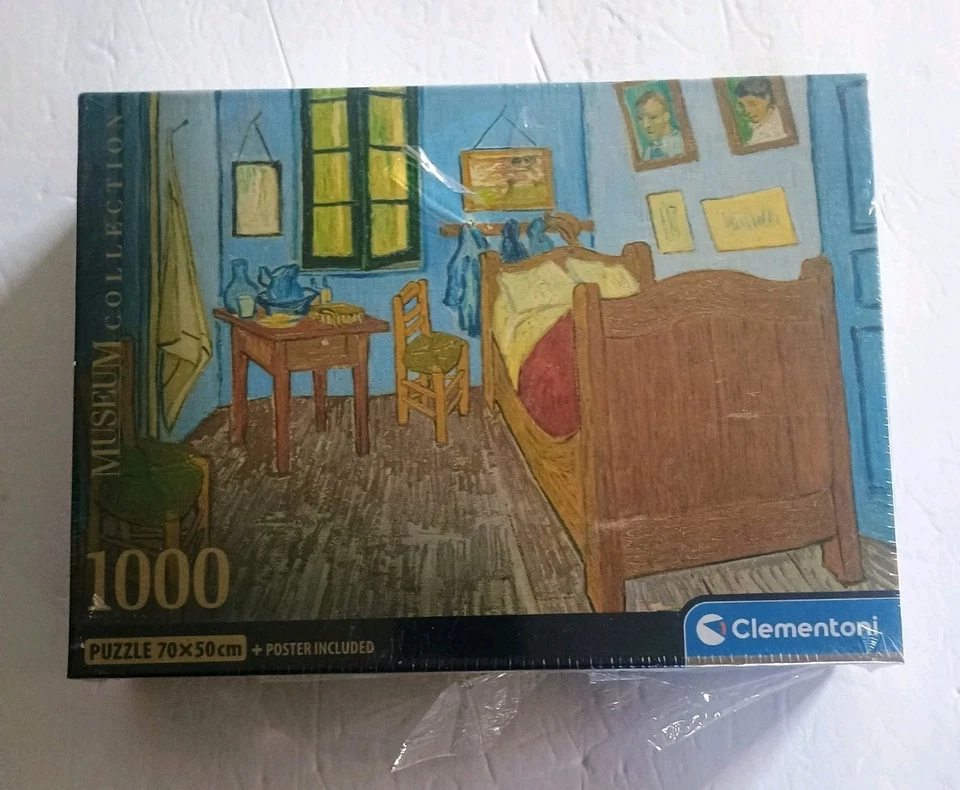 Rompecabezas Clementoni Vincent Van Gogh dormitorio en Arles 1000 piezas completo Foto 1 de 1