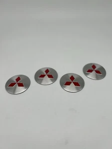 Cubierta de buje emblema insignia tapa central automática rueda 56 mm para logotipo de Mitsubishi 4 piezas - Imagen 1 de 1