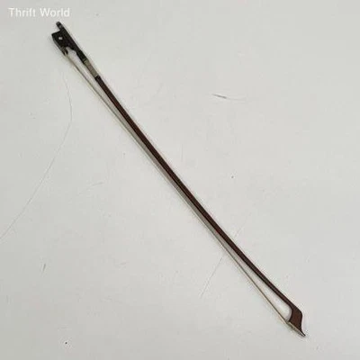 Arco de violín vintage tamaño completo 4/4 para restauración incrustación de abulón rana ébano Foto 1 de 4