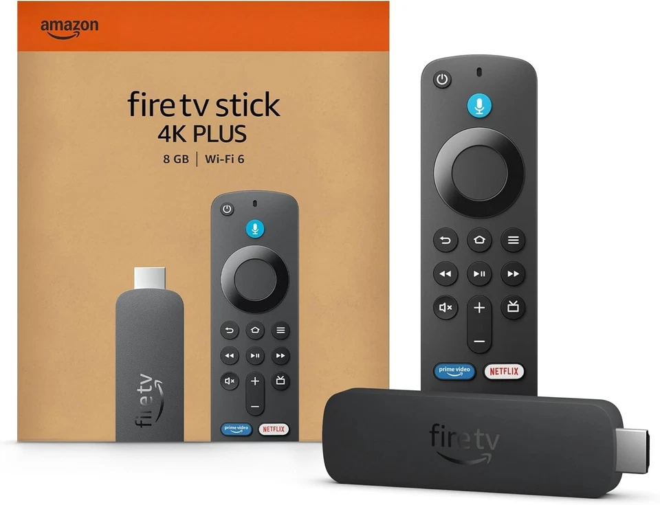 Amazon Fire TV Stick 4K Plus mit Unterstützung für Wi-Fi 6 - Neueste Generation - Bild 1 von 4