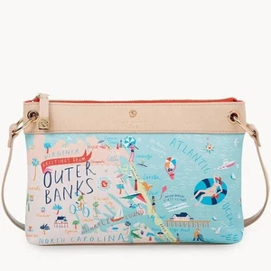 Bolso Bandolera Spartina 449 "Saludos desde" Bancos Exteriores Nuevo - Imagen 1 de 1