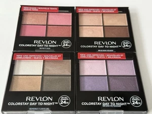 Revlon Colorstay Day To Night Eye Shadow Quad Assorted Colors 0.16 oz Lot of 4 - Picture 1 of 4