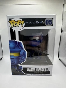 Funko Pop! Halo 4 Spartan Warrior Blue Figure #05 -  Vaulted   - Picture 1 of 10