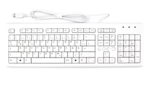 Authentic HP PR1101U USB Wired White Slim Office Home QWERTY Keyboard BNIP - Picture 1 of 4