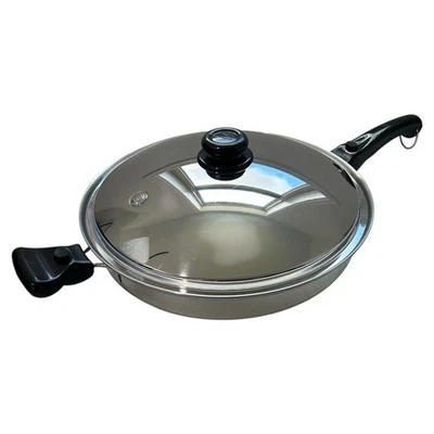 Saladmaster Wok Versa Tec TP304-316 Quirúrgico Acero Inoxidable 15" Tapa Vapo Redonda Foto 1 de 4