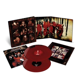 SLIPKNOT - SLIPKNOT (25TH ANNIVERSARY EDITION) 2X RED & BLACK VINYL LP (NEW) - Picture 1 of 2