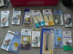 Lot of 14 NEW Dremel Bits Collets Diamond Points Grinders and More NIP - Picture 1 of 3