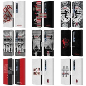 OFFICIAL AC MILAN ADULTS LEATHER BOOK WALLET CASE COVER FOR XIAOMI PHONES - Picture 1 of 15