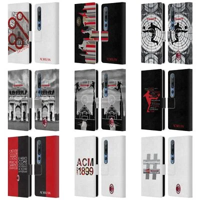 FUNDA BILLETERA LIBRO CUERO OFICIAL AC MILAN ADULTOS PARA TELÉFONOS XIAOMI. Foto 1 de 4