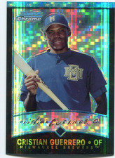 2001 (BREWERS) Bowman Chrome X-Fractors #262 Cristian Guerrero