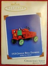 2003 Hallmark Keepsake Ornament 1928 Jingle Bell Express Cast Metal Kiddie Car