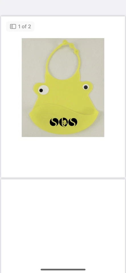 Silicona Impermeable Bebé y Niños Bebé Babero Lavable Enrollable Comida Gache-Amarillo Foto 1 de 1