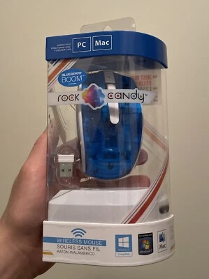 NEW PDP Rock Candy Wireless Mouse COLOR: Blueberry Boom 2415WCA  - Image 1 of 4