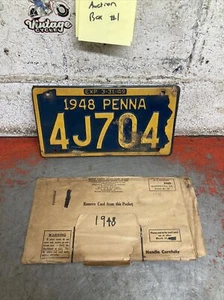 Placa vintage 1948 de Pennsylvania - Imagen 1 de 5