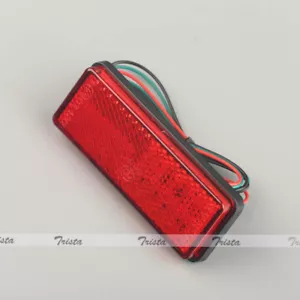 1x27 Red LED Motorcycle Rectangle Reflector Brake Marker Tail Rear Light 2018 - Picture 1 of 6