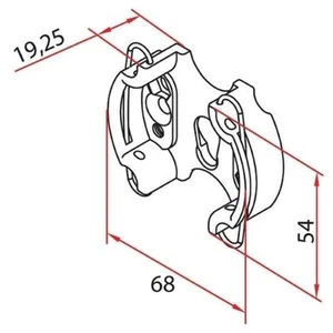 TM2 45 Soporte A Presilla Max 50NM Faac A4506 _ 0555s Autómata Automatismos - Imagen 1 de 1