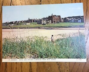 Vintage Old Course St Andrews Royal and Ancient clubhouse Postcard Picture golf