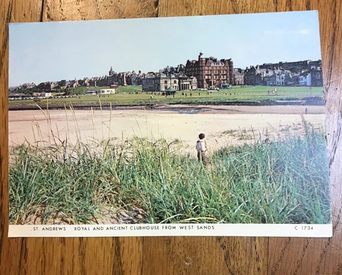Vintage Old Course St Andrews Royal and Ancient clubhouse Postcard Picture golf Cover