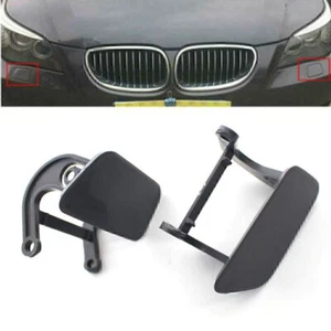 2 x New For BMW E60 5 Series 2004-2010 Bumper Headlight Washer Cap Cover - Picture 1 of 7