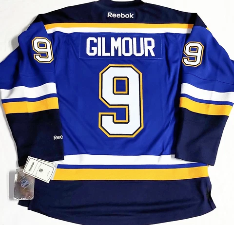 MEN-NWT-M DOUG GILMOUR ST. LOUIS BLUES HOME NHL LICENSED REEBOK HOCKEY JERSEY Cover