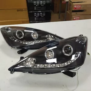 LED headlights For HONDA FIT Jazz Front lamps 2009-2010 year Black Housing SN - Foto 1 di 6