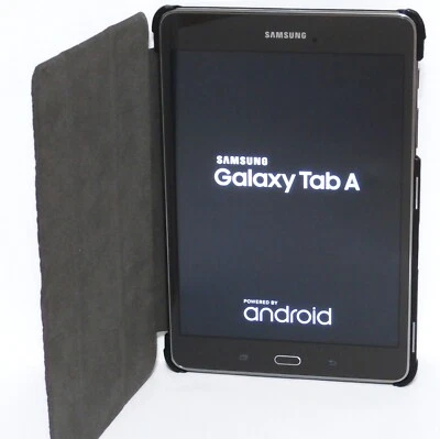 Samsung Galaxy Tab A Tablet 8 Inch 16 GB Smoky Titanium w/Pouch & Cover Bundle - Image 1 of 4