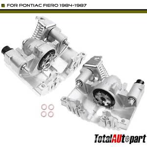 2x Disc Brake Caliper w/ Metal Piston for Pontiac Fiero 84-87 Rear Left & Right