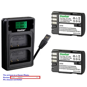 Kastar Battery LZD2 USB Charger for Pentax D-Li90 D-BC90 & Pentax K-3 K3 Camera - Picture 1 of 11