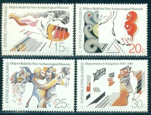 1986 Arqueología, cuchara de plata, cresta, pies de estatua, alegoría, Chipre, 651, montada sin montar o nunca montada - Imagen 1 de 1