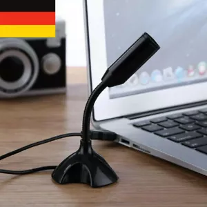 Micrófono USB para PC Condensador Ordenador Escritorio Portátil Estudio Gaming Stand - Imagen 1 de 12